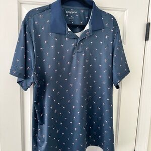 Mizzen + Main flamingo polo
